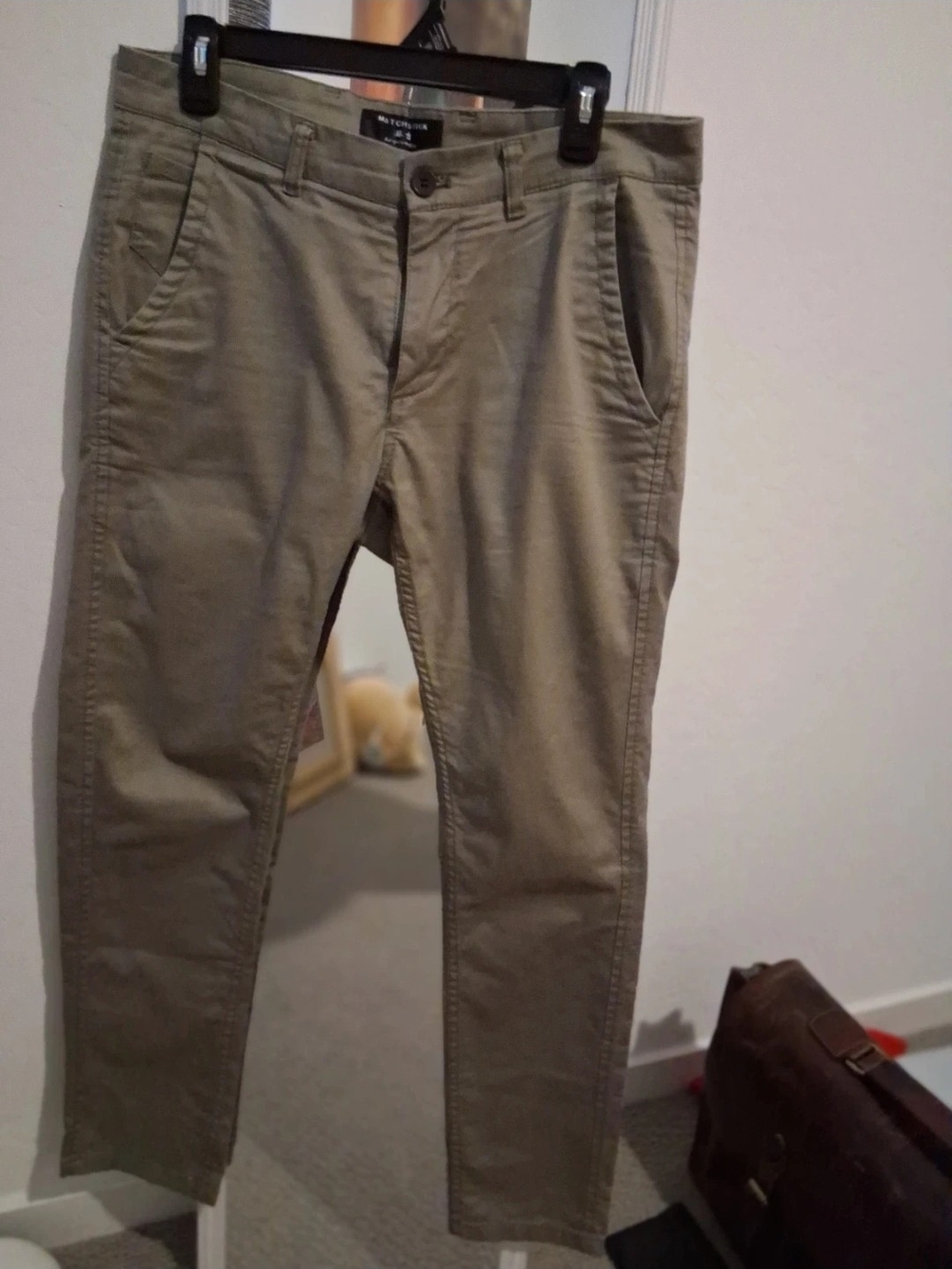 Men's Slim Straight Khaki Chino Pants